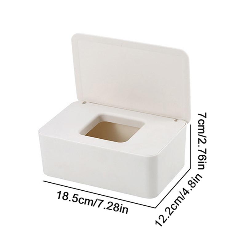 Boîte à mouchoirs en plastique Porte-lingettes humides Boîte de rangement pour mouchoirs en papier Distributeur d'essuie-tout Organisateur de serviettes de table pour la maison