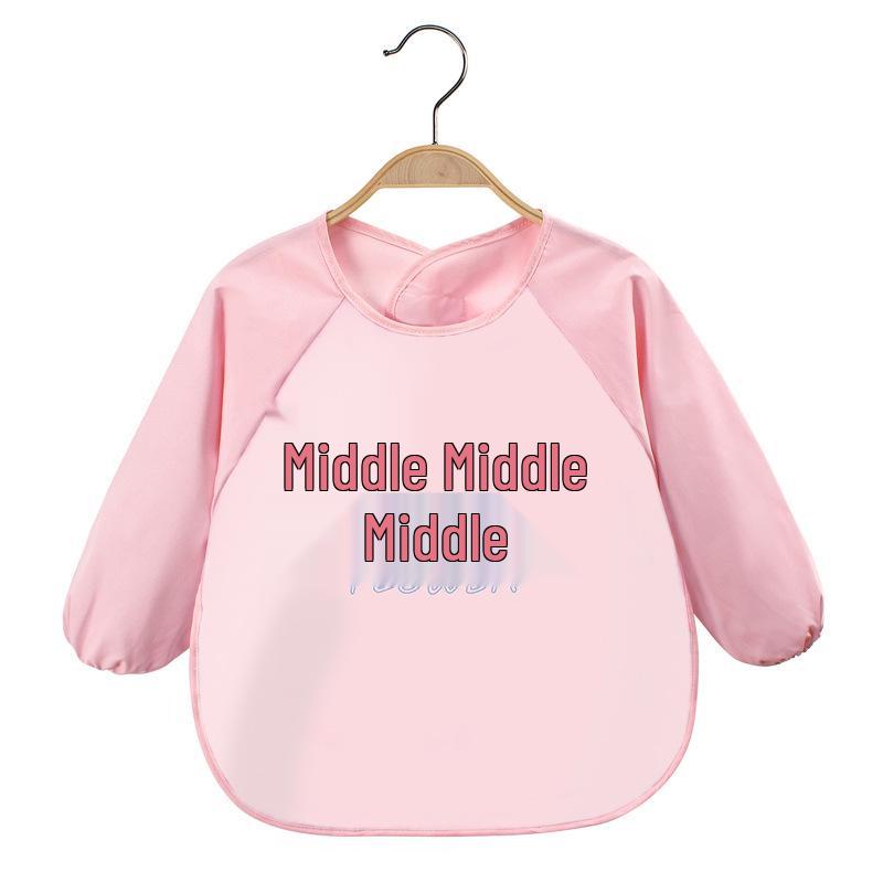 

Children s Waterproof Long Sleeve Reversible Bib with EVA Smock and Dual-Use Pocket One Size (9-36 months)