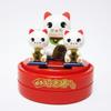 Santa Solar Lucky Cat White Cat