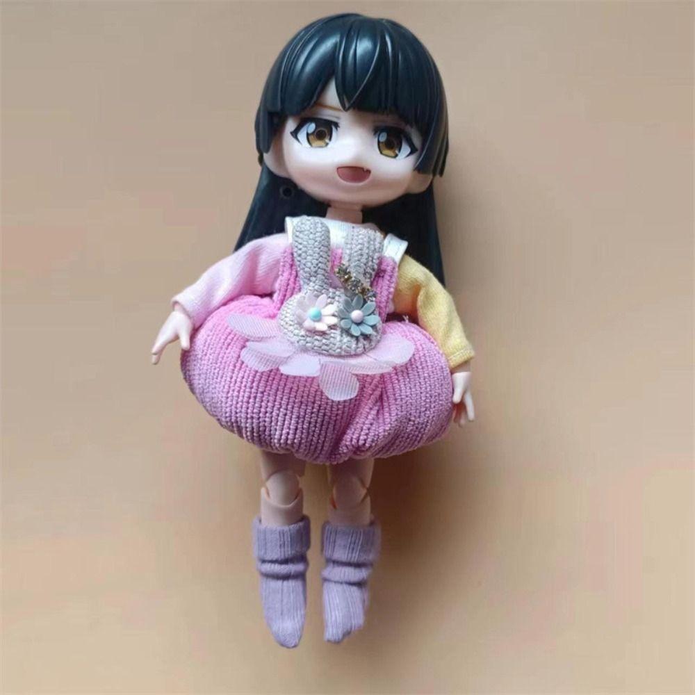 Niedliche Streifen Puppensocken Mini Kleider Accessoires Kinder Mädchen Spielzeug Für 1/3 1/4 1/6 1/12 Puppen