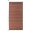VidaXL Fence Panel Garden Barrier Fence Wall Balcony Edging Patio Terrace Backyard Outdoor WPC 148977