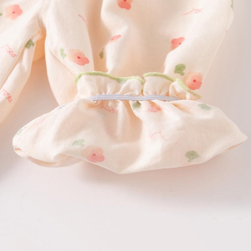 Mädchenhose Kinder Retro Floral Sommer Vielseitig Mückendichte Kleidung Geblümte Hochtaillierte Freizeithose