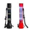500 Meters High Brightness Beam Solar Powered Flashlight Red  Blue Warning Strobe Lights Compass