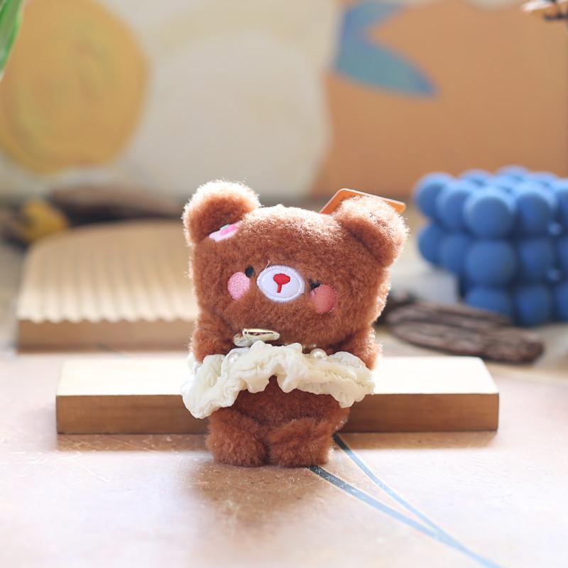 Cute Little Rabbit Pendant Plush Toy Doll Bear Schoolbag Hanging Decoration Keychain Doll Doll