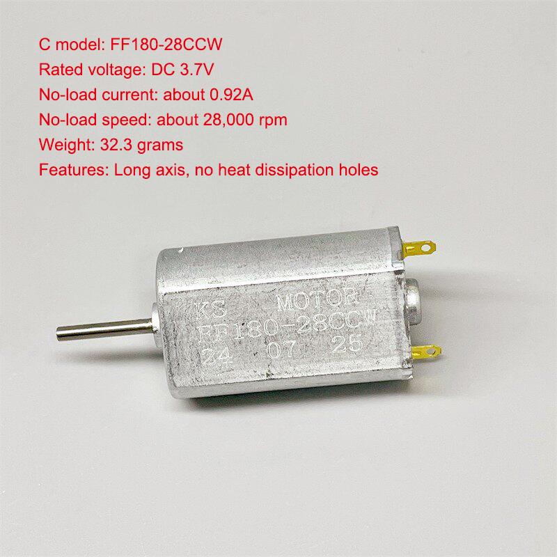 1Pcs Mini 180 Carbon Brush Motor Ff180 Dc 3.7V High Speed Motor Cooling Hole For Rc Aircraft Toy Car Engine