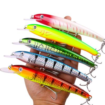 1 pezzo 28,8 g 43,8 g Esca da Pesca Pesante Minnow Artificiale Hard Baits Wobblers Attrezzatura Pesca Carpa Luccio Walleye Pesca in Mare
