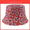 Cappello a Secchiello Reversibile con Bandiera Britannica Protezione Solare per Attività all'Aperto