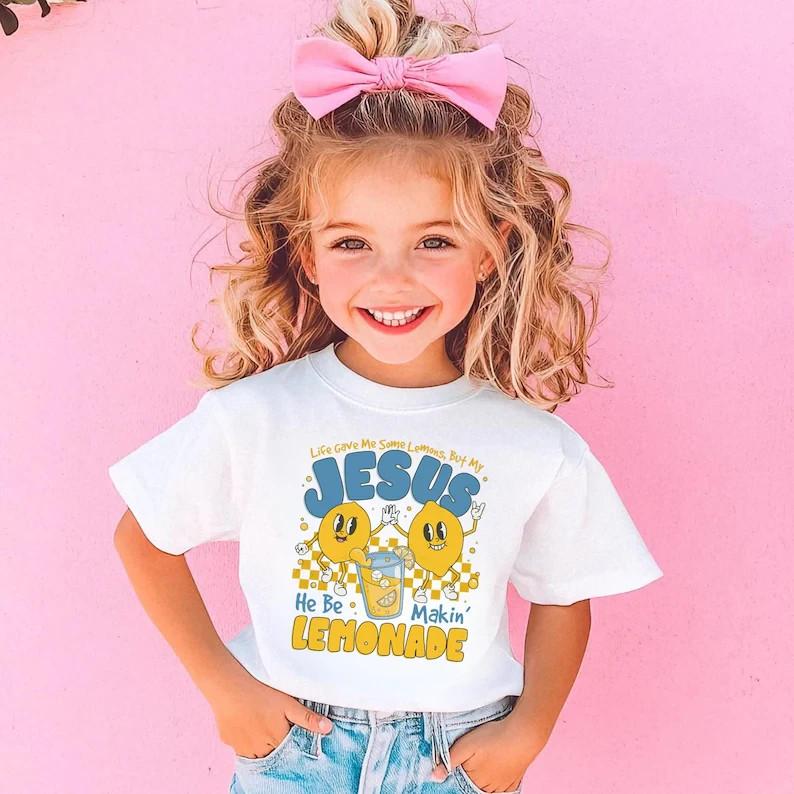 Life Gave Me Lemons But My Jesus Makin Lemonade Shirt Christian Youth Tee XXXXL