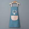 Wreath Rabbit Waterproof, Oil-Proof, Stain-Resistant, Wipeable Summer Apron for Kitchen