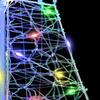 Christmas Tree with 100 Multicolor LEDs 120 cm Acrylic