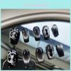 Handmade Short Haggimi Gradient Cat Eye Flash Nail Sticker Cute Nail Art Wearable