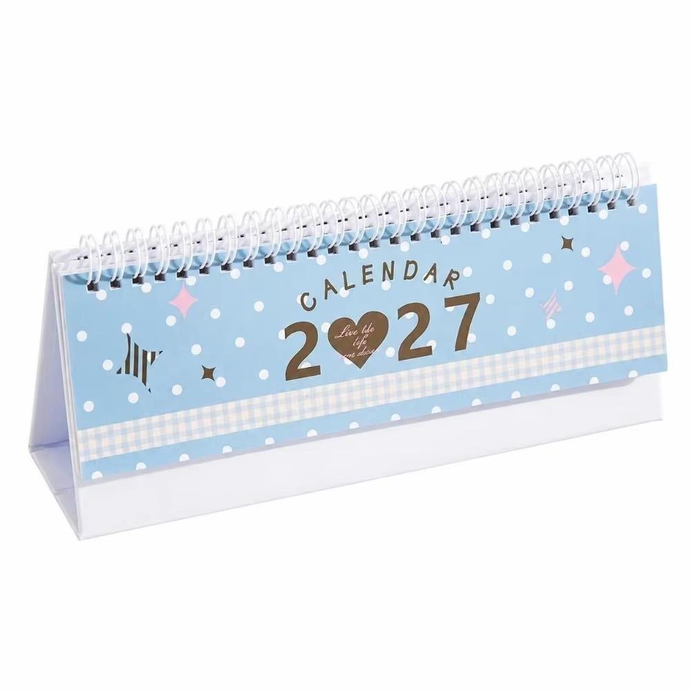Foldable Stand 2027 Desk Calendar Simple Design Table Calendar INS Standing Calendar Home Office
