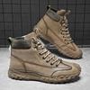 Men Handmade Pattern Leather Comfy Soft Sock Ankle Boots For Men