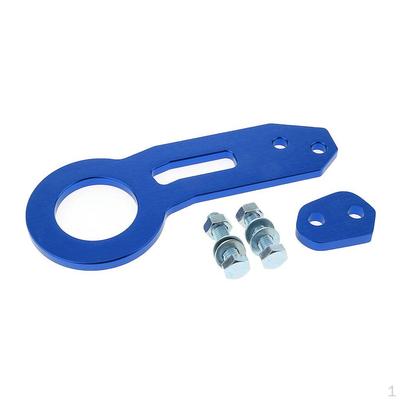 1 Piece Aluminum Alloy Tow Towing Hook Trailer Rings for Universal Car Auto with Two Screw Holes