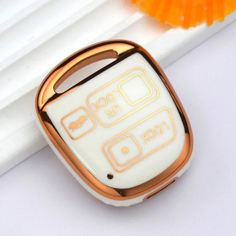 Car Key Fob Case Cover Skin for TOYOTA CAMRY RAV4 Corolla PRADO YARIS Tarago for LEXUS Protector Keychain 2 3 Buttons TPU