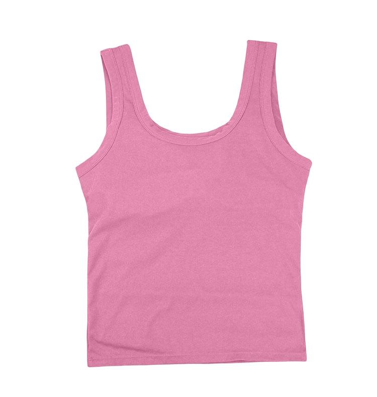Women’s Sleeveless Ribbed Knit Tank Top Round Neck Fitted Basic Casual Stretchy Soft Undershirt for Summer Daily Wear