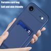 Silicone Wallet Card Slot Armor Case For iPhone 17 Air 16 15 14 13 12 11 Pro Max Plus SE4 16e Mini X XS XR Shockproof Soft Cover