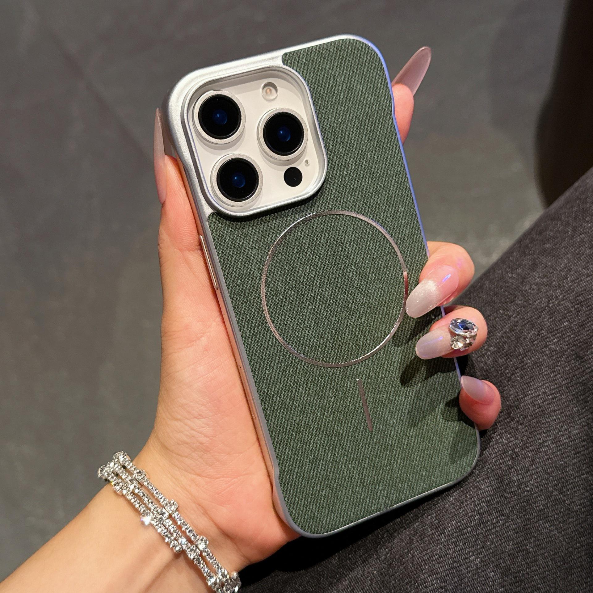 

iPhone 16 Pro Max Case: Fashionable Denim and Wool Linen Styles for Apple 14/15/16 Pro 15 Pro
