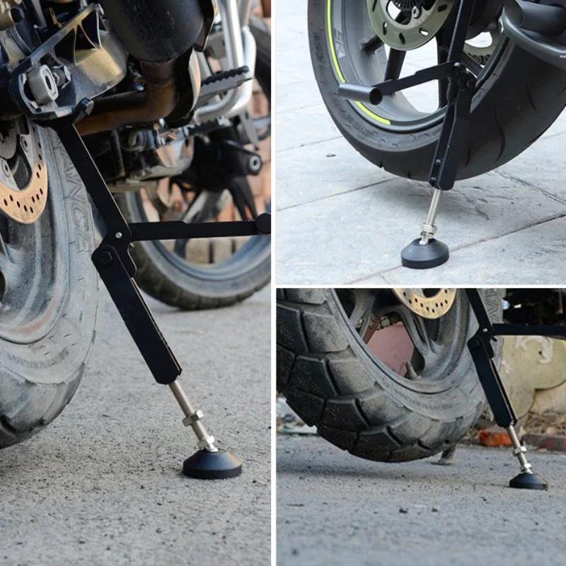 Motorcycle Kickstand Wheel Support Side Stand Paddock Stable Repair And Maintenance Parking Support Tool Folding Portable Labor