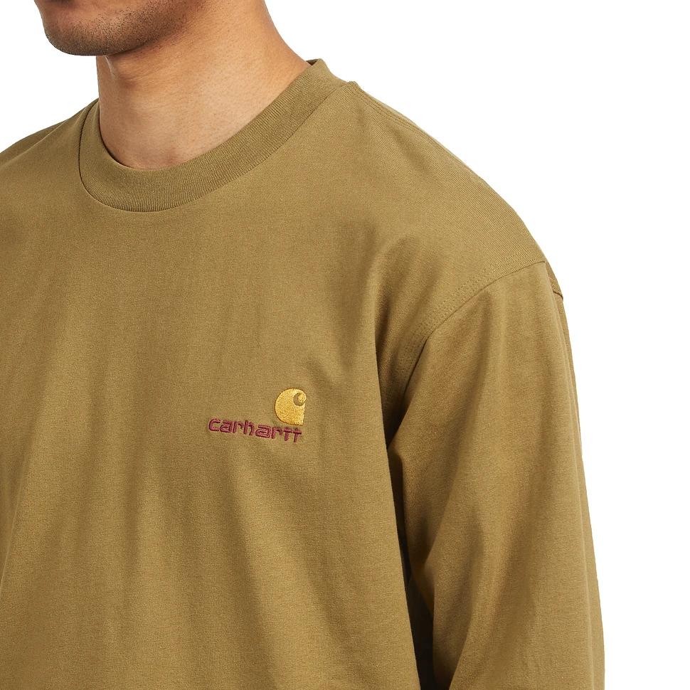 Carhartt WIP T-Shirts Men's Withered Wood Yellow Crew Neck Moderate Straight Fit I029955-1N3-XX