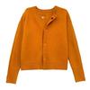 Autumn Winter Round Neck Solid Color Cardigan Sweater Women Casual Fashion Vintage Knitting Coat Top