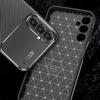 For Samsung Galaxy A24 4G (162.1 X 77.6 X 8.3mm) Carbon Fiber Texture Phone Case Drop Resistant TPU Phone Cover