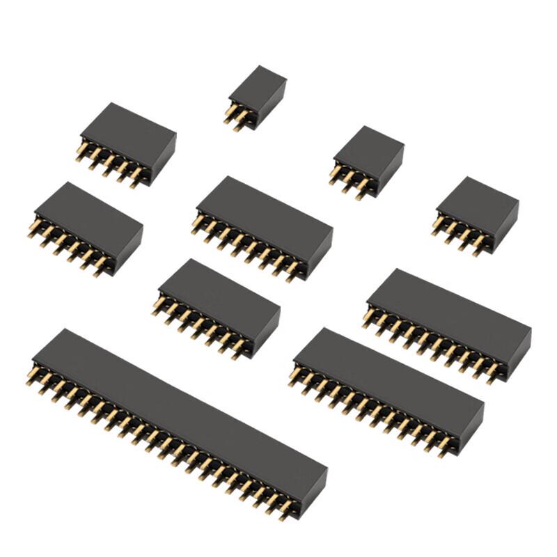 HUIJUN 2.54mm Double Row Pin Header Socket