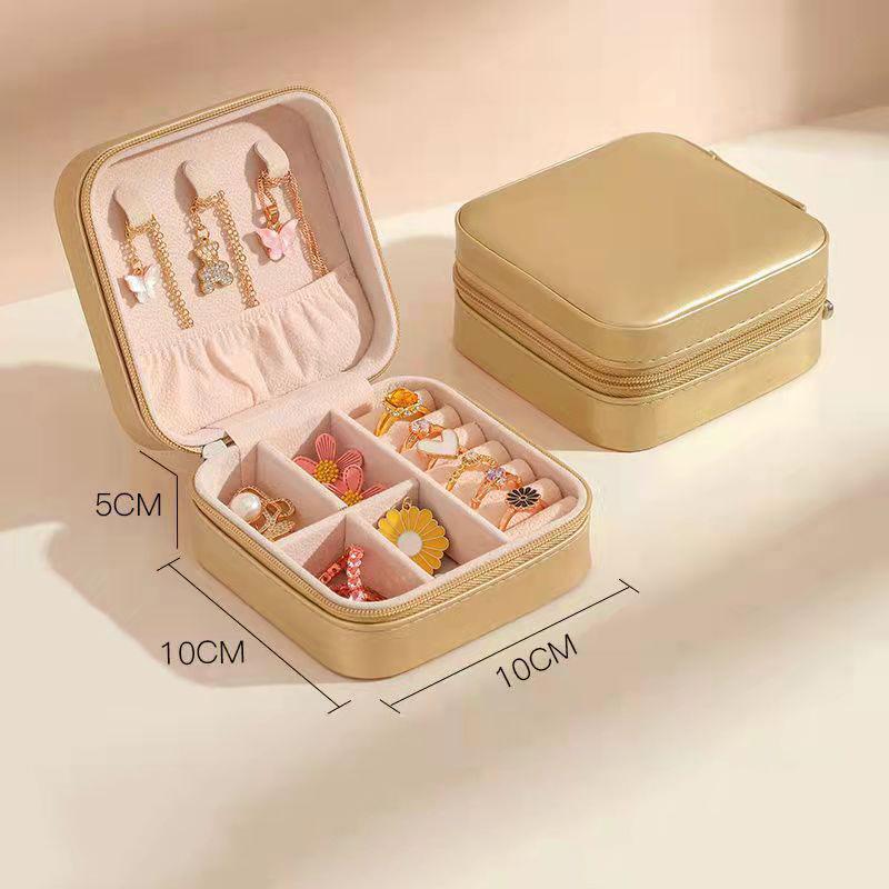 Button Storage Zipper Jewelers Organizer Container Box Jewelry Organizer Display Travel Jewelry Case Boxes Portable Jewelry Box