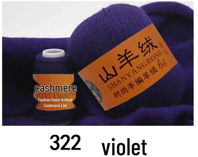 Reines Kaschmir & Wolle 6+6 Garn zum Hand- oder Maschinenstricken - Mittel-Dicke Nerzmischung