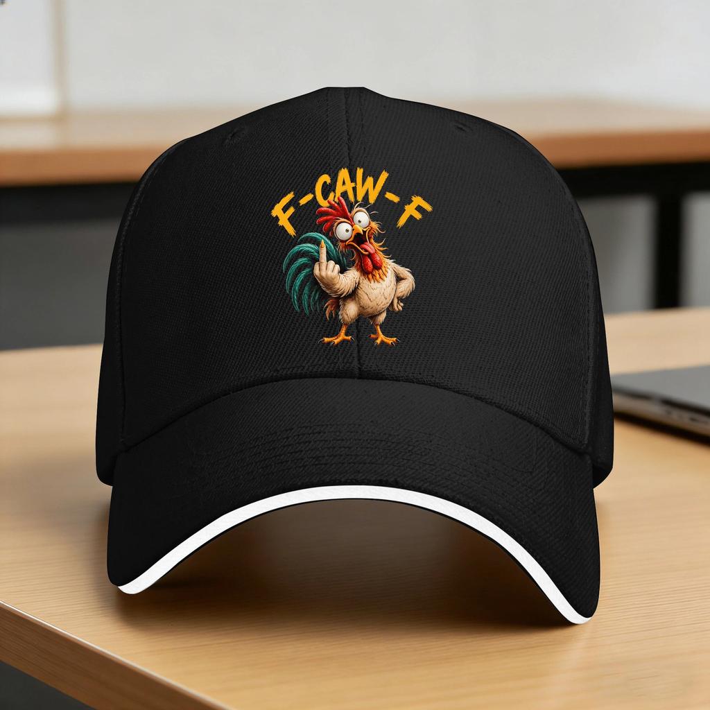 F Caw F Coq Oiseau Drôle Chicken Whisperer Fawk Casquette de Baseball Personnalisée DIY Casquette Trucker Mode Printemps Sport Snapback