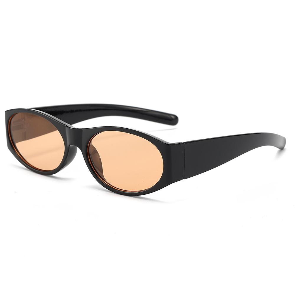 

New Brand Fashion Vintage Female Oval Sunglasses Women Designer Small Sun Eyewear For Men Driving Shades Uv400 Eyeglasses 1PC