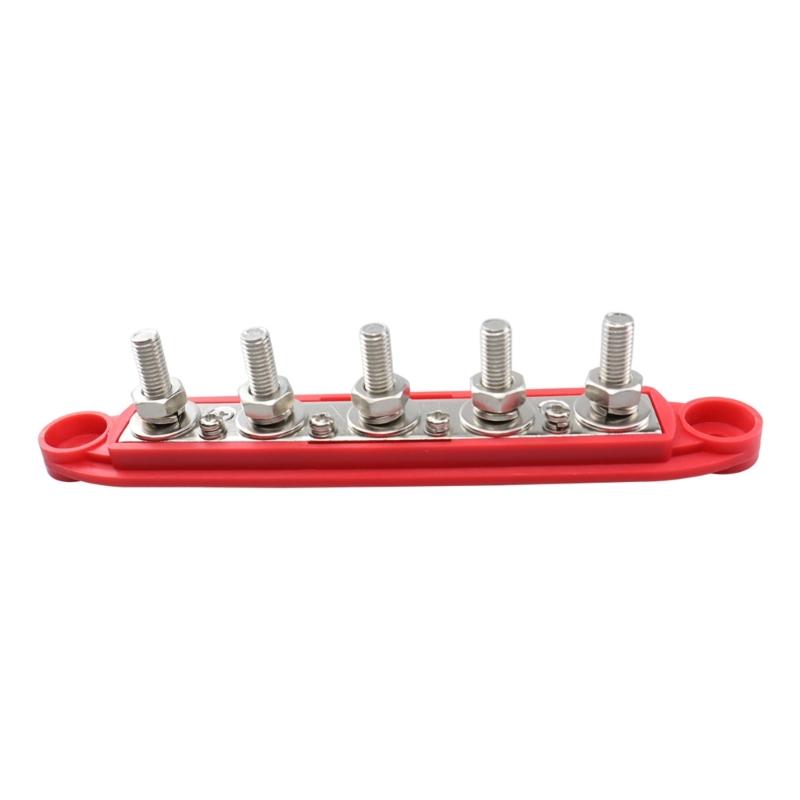 5 Přípojnice bloku rozvodu napájení s krytem 300A pro automobilový průmysl a solární kabeláž (1/4", 5/16", 3/8")