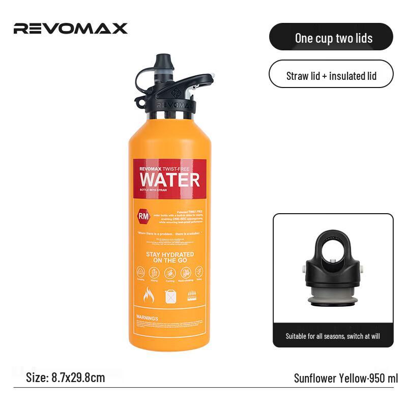 REVOMAX 32oz Sport Straw Cup