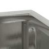 Garden Planter Silver 80 X 80 X 50 Cm Stainless Steel
