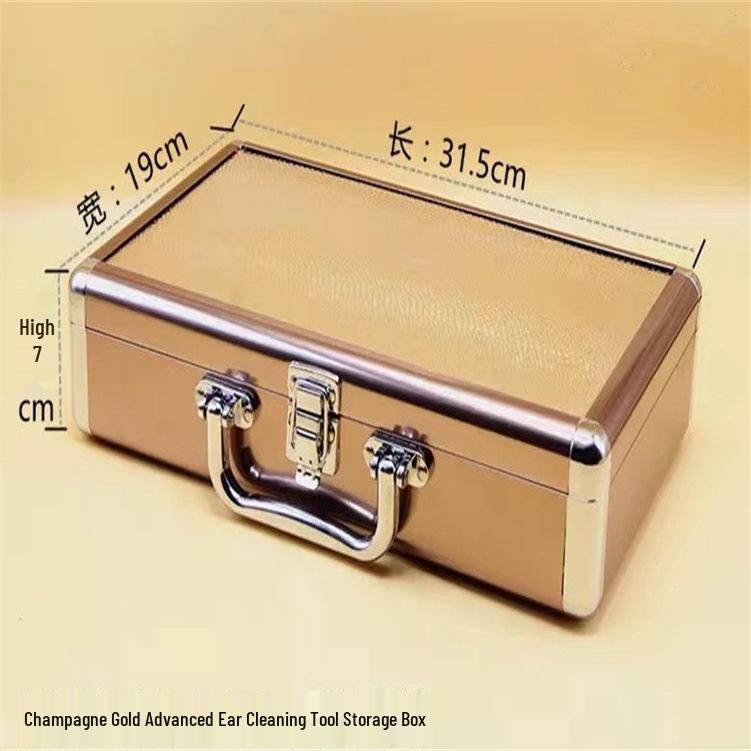 

Набор инструментов для чистки ушей из алюминиевого сплава - Портативный кейс для макияжа и хранения