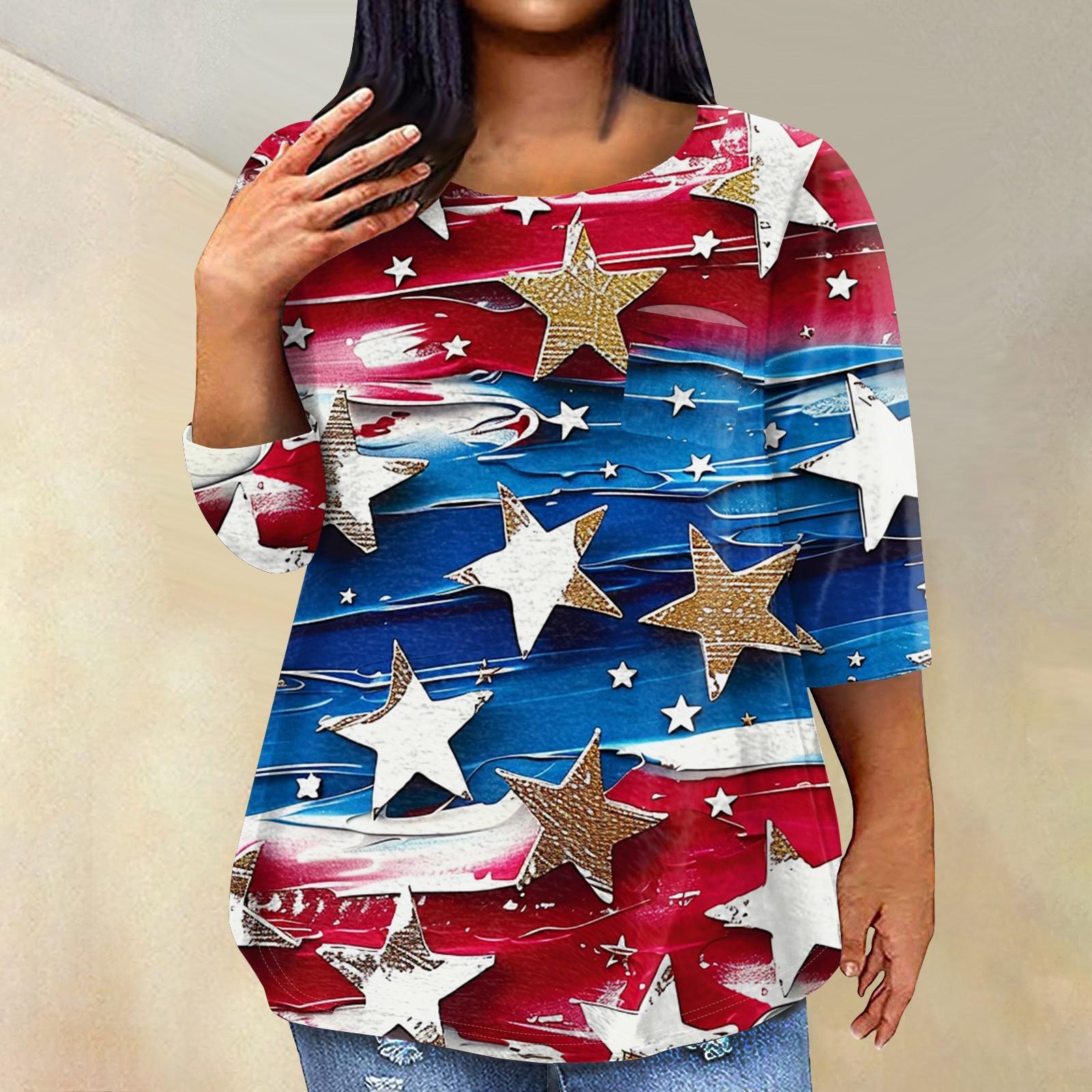 

Женский модный повседневный пуловер с круглым вырезом и рукавом три четверти с принтом XL