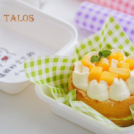 100Pcs Fried Food Papers Non-Stick Multipurpose Plaid Pattern Convenient Absorbent Papers Burgers Fried Food Basket Liners