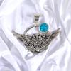 Natural Gemstone 925 Solid Silver Designer Jewelry Pendant 1.48" Christmas Gift CP-17