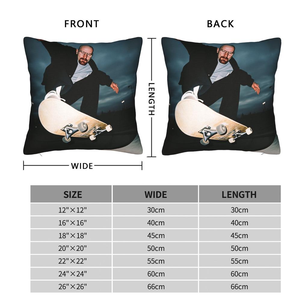 Walter White Meme Skateboard Pillow Case  Print Pillow Cover Morden Pillowcases For Living Room Chair