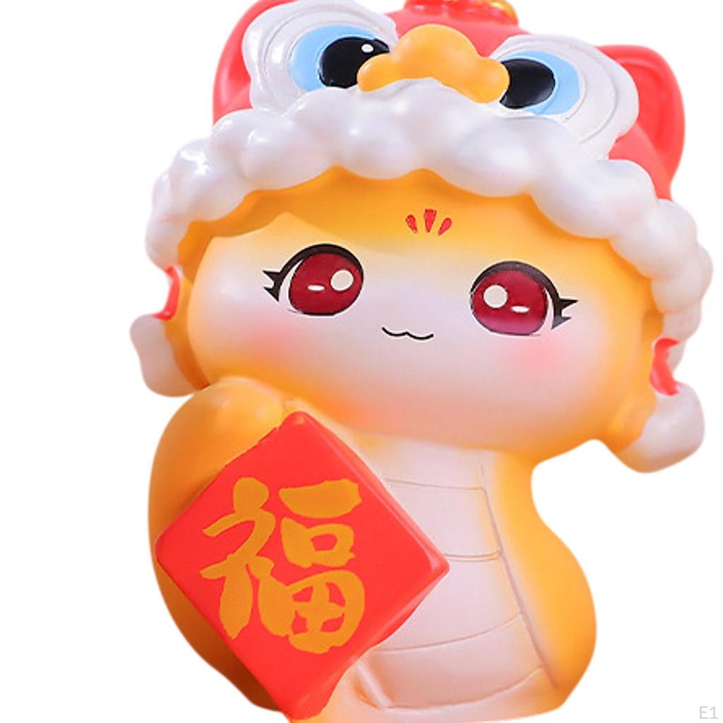 Chinesisches Jahr Schlange Figur Monddeko Niedliches Kunstwerk Cartoon Geschenk des