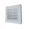PP Air Vent Grille Ventilation Cover With Flaps With Insect Screen 150*150mm/200*200mm Louver Vent Air System Net Cover Screen