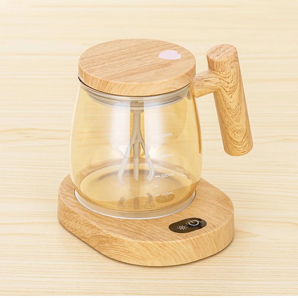 Tazza Automescolante 400ML Tazza Elettrica per Mescolare Caffè Tazza con Serbatoio Interno in Vetro Tazza Elettrica Automatica per Mescolare Polvere Proteica Cucina