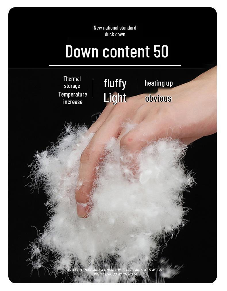 Men's Winter Retro Loose Duck Down Jacket - Thick, Warm, and Versatile with Lapel.