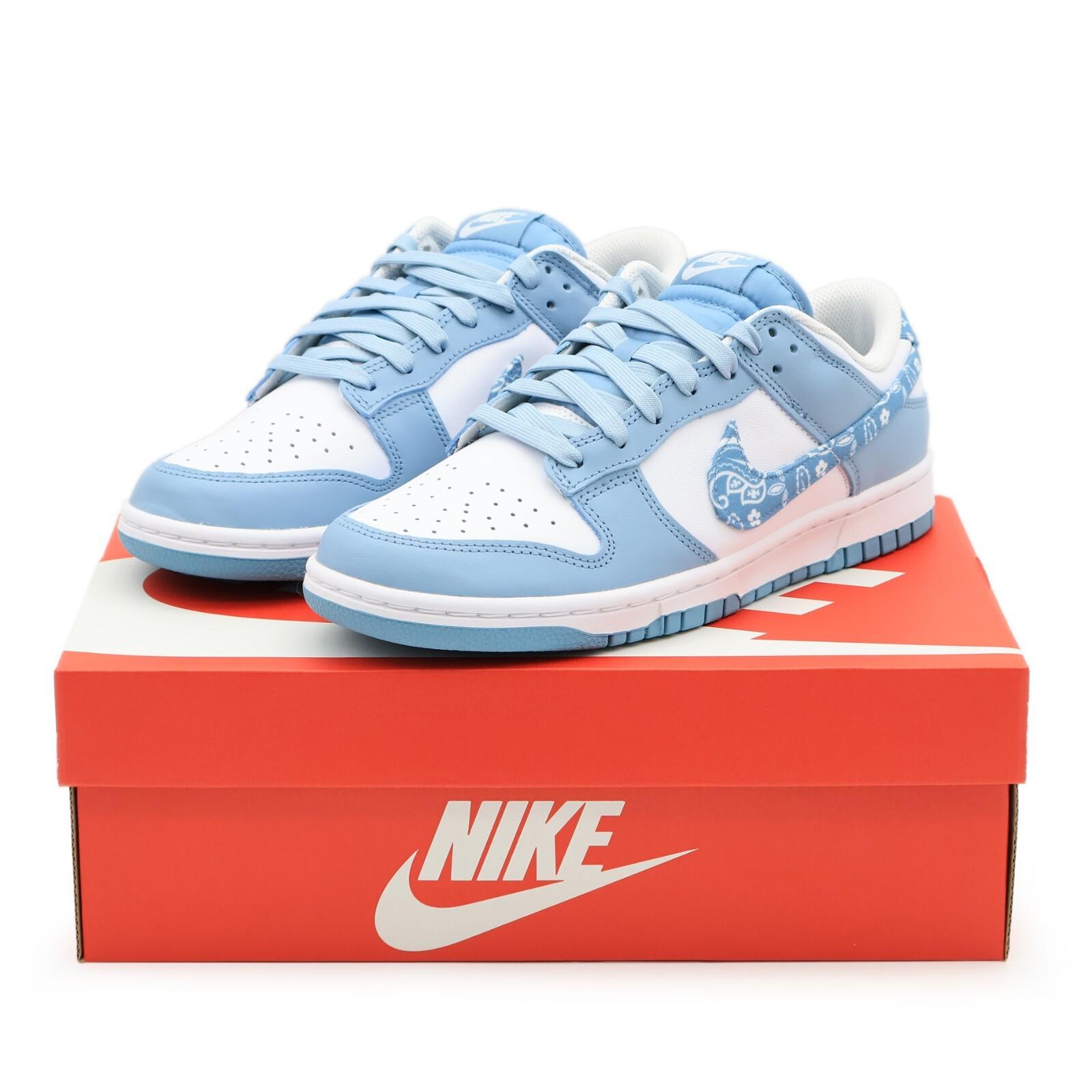 DH4401-101 Nike Dunk Low Essential Paisley Pack Worn Steel Blue White (Women s) 7W