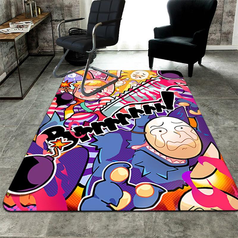 Popee the Performer-Inspired Fashion Design Rug Floor Mat for Living Room or Bedroom Soft and Comfortable Carpet a Gift for Birthday and Holiday.