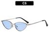 Women's sunglasses men's and women's retro metal cat eye sunglasses