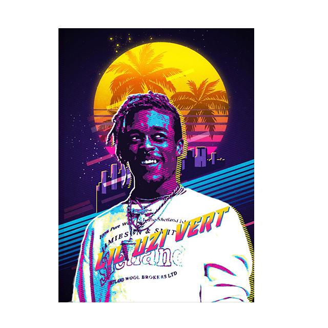 Berühmte Rapper Star Sänger Kunst Malerei Wand Leinwand Poster und Drucke Moderne Figur Porträt Bilder für Wohnzimmer Wohnkultur