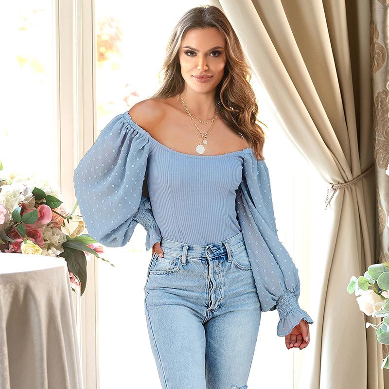 

Большой размер толстая сестра кружева лист лотоса рукава одно слово плечо сексуальный соблазн горячий комбинезон домашняя одежда лето тонкий 2XL(INTL.XL)