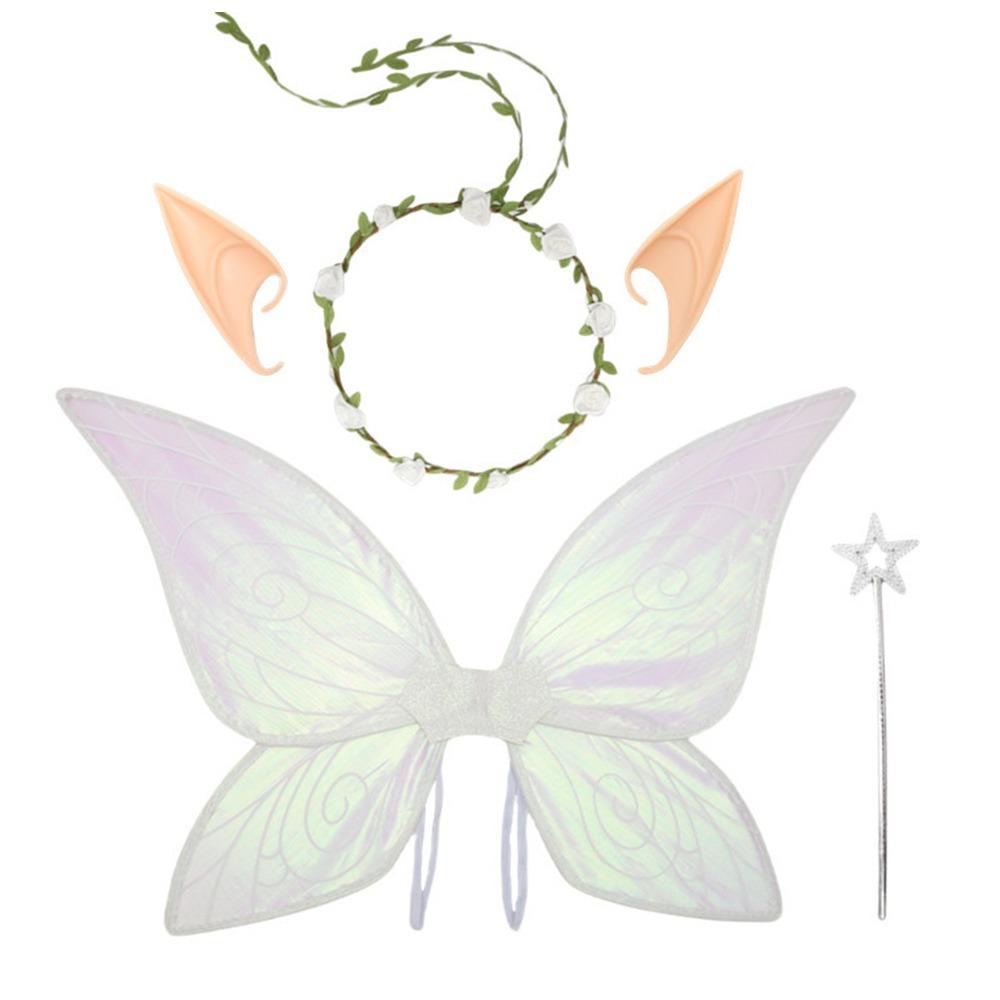Gift Adults & Girls Fairy Wings Sparkling Organza Angel Wings Butterfly Wings for Halloween, Cosplay, Party