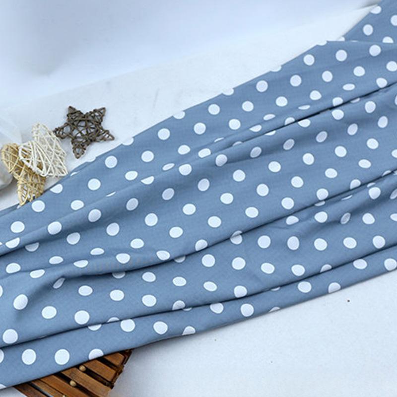 Multi-Color Polka Dot Stripe Printed Elastic Chiffon Drape Fabric for Handmade Sewing Tops Clothes Skirts Dresses Blouse Cloth